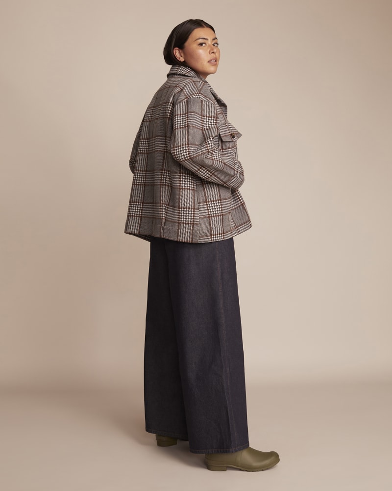 Billie Plaid Jacket Black White